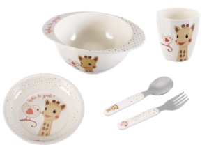 Coffret Repas Oiseau Sophie la Girafe Rose
